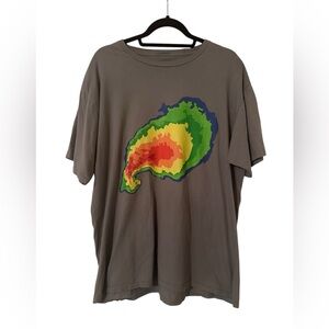 Meteorologist Hunting Storms Cumulonimbus Twisting Storm Men’s Grey T-shirt